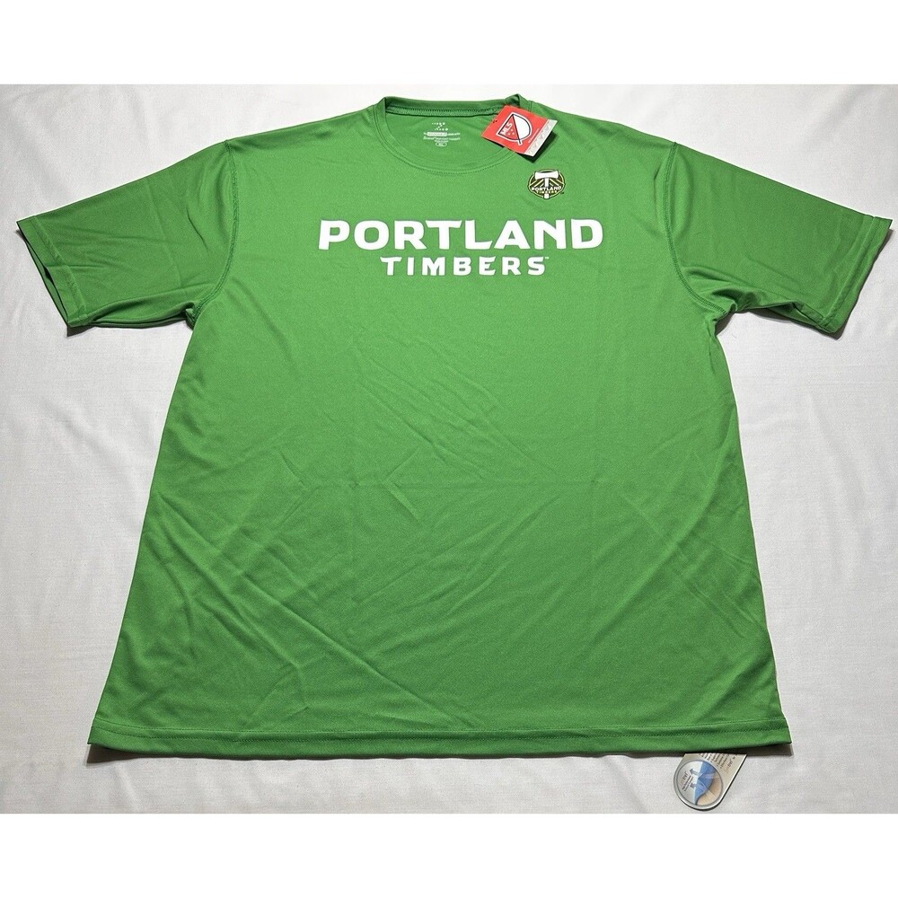 Portland Timbers Shirt MLS Green Short Sleeve Soccer Adult Size XL NWT New